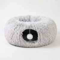 Rundes Katzenbett Mit Tunnel -  Purrring