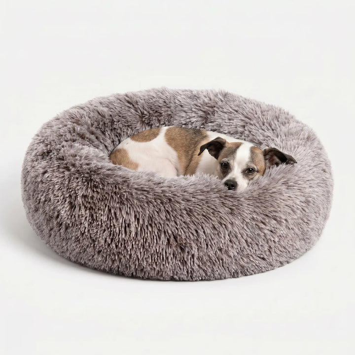 Rundes Plüsch-Tierbett Für Hunde Und Katzen -  Snugnest