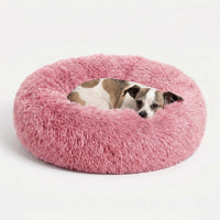 Rundes Plüsch-Tierbett Für Hunde Und Katzen -  Snugnest