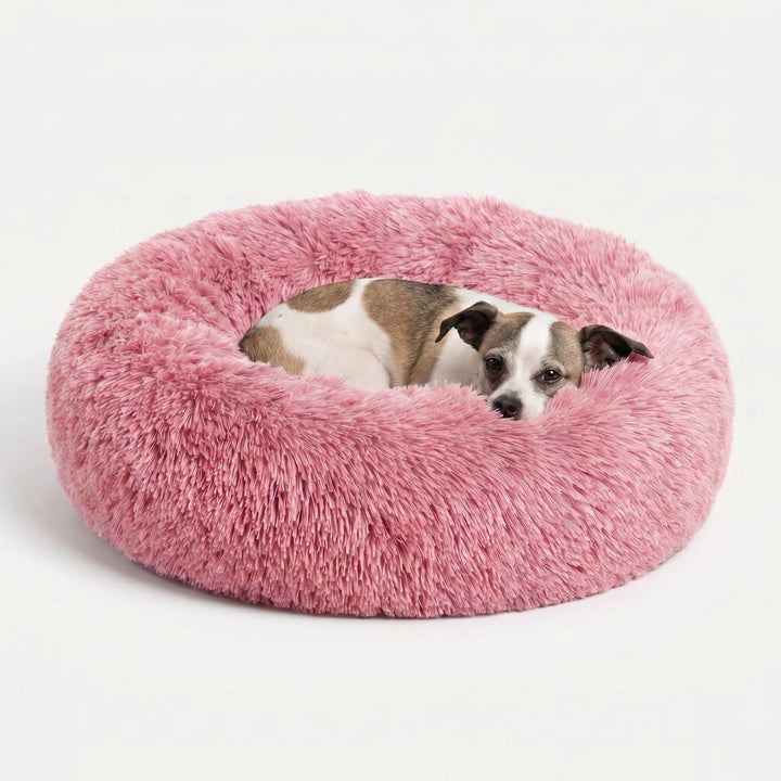 Rundes Plüsch-Tierbett Für Hunde Und Katzen -  Snugnest