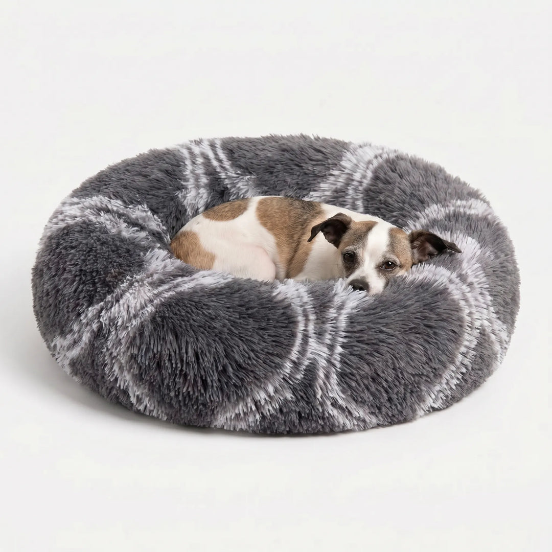 Rundes Plüsch-Tierbett Für Hunde Und Katzen -  Snugnest
