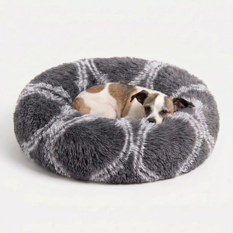 Rundes Plüsch-Tierbett Für Hunde Und Katzen -  Snugnest