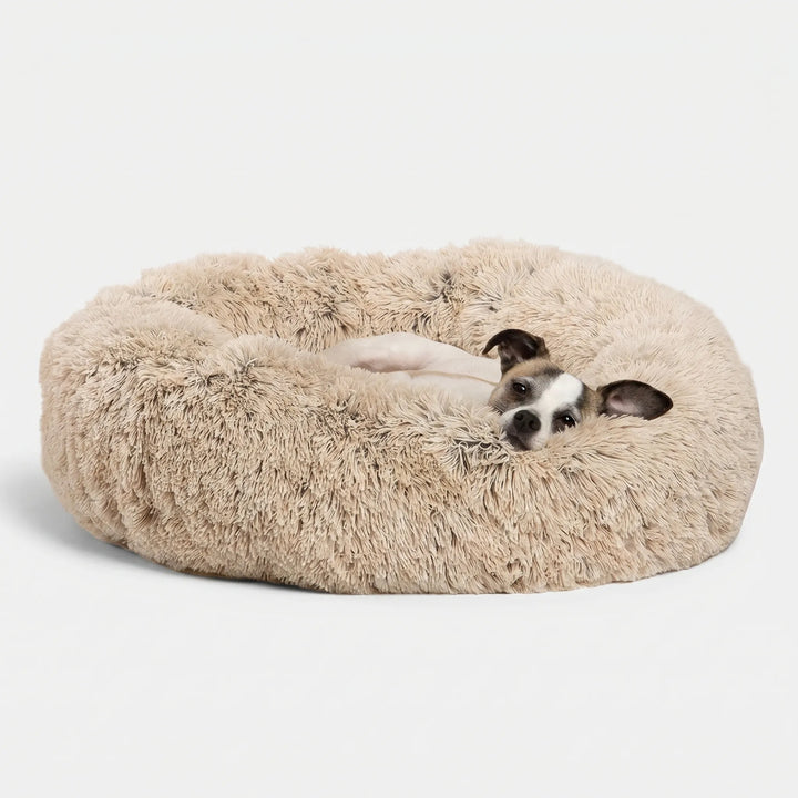 Rundes Plüsch-Tierbett Für Hunde Und Katzen -  Snugnest