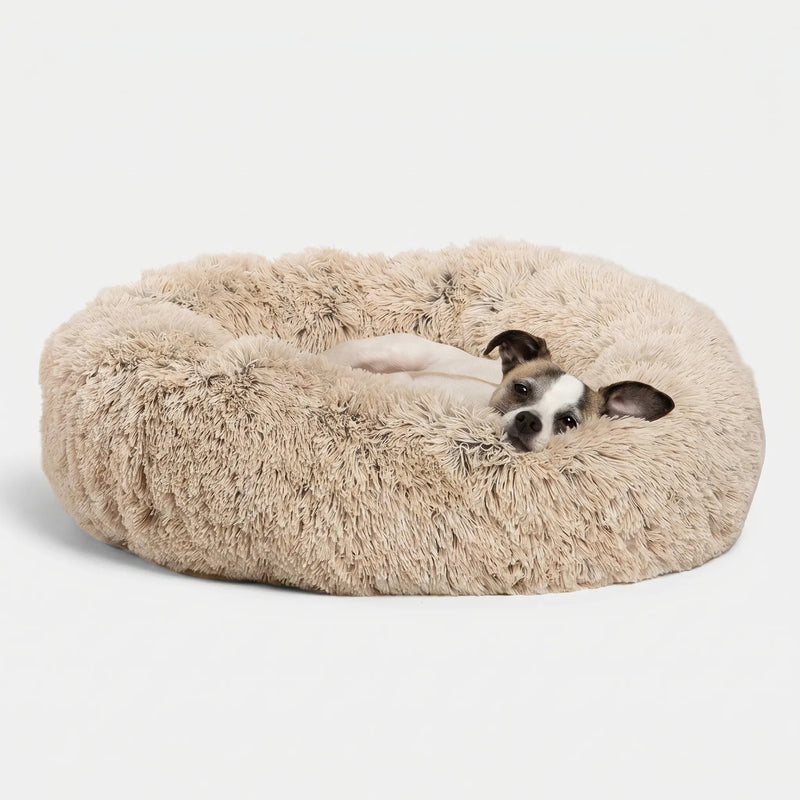 Rundes Plüsch-Tierbett Für Hunde Und Katzen -  Snugnest