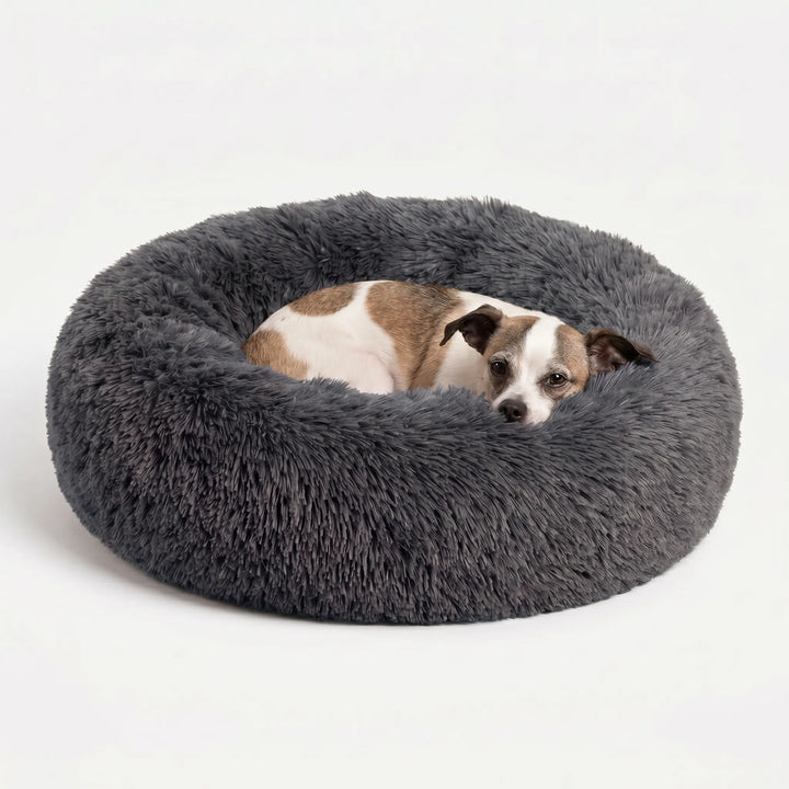 Rundes Plüsch-Tierbett Für Hunde Und Katzen -  Snugnest