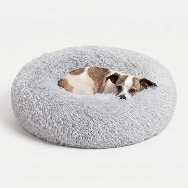 Rundes Plüsch-Tierbett Für Hunde Und Katzen -  Snugnest