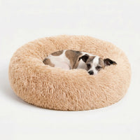 Rundes Plüsch-Tierbett Für Hunde Und Katzen -  Snugnest