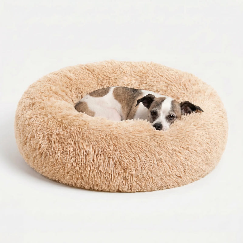 Rundes Plüsch-Tierbett Für Hunde Und Katzen -  Snugnest
