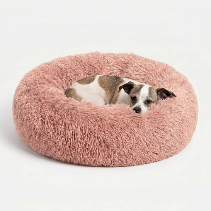 Rundes Plüsch-Tierbett Für Hunde Und Katzen -  Snugnest