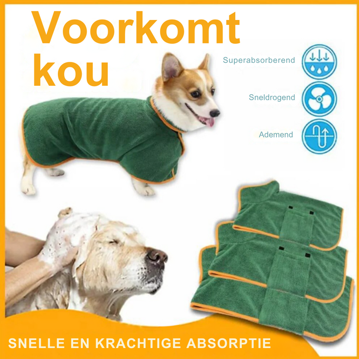 Saugfähiger Hundebademantel -  Drizo