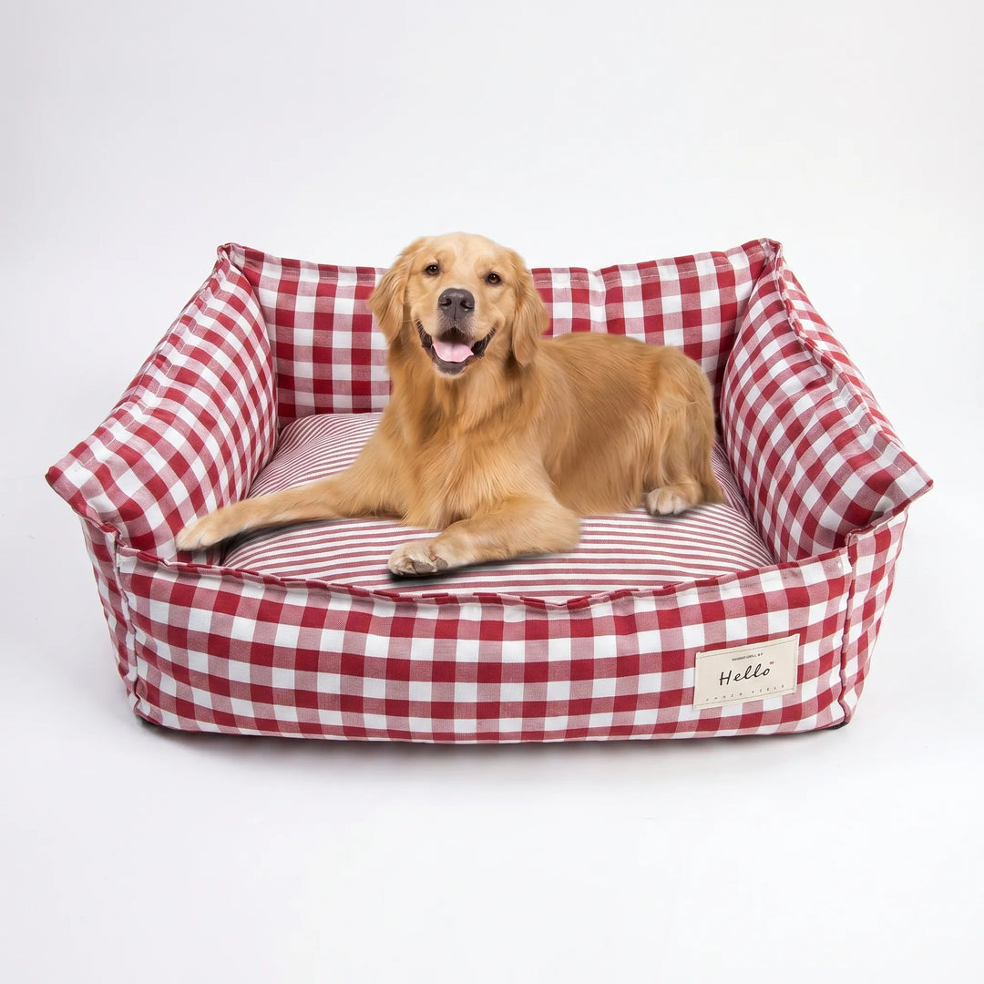 Sofa-Hundebett Mit Karomuster -  Fursofa