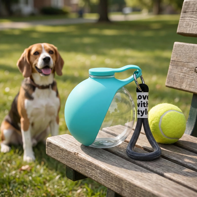 Tragbare Hunde-Wasserflasche -  AquaBall