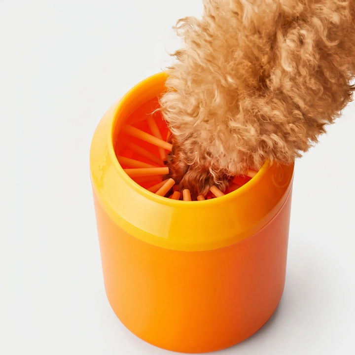Tragbarer Pfoten-Waschbecher Mit Bürste -  PawSpa