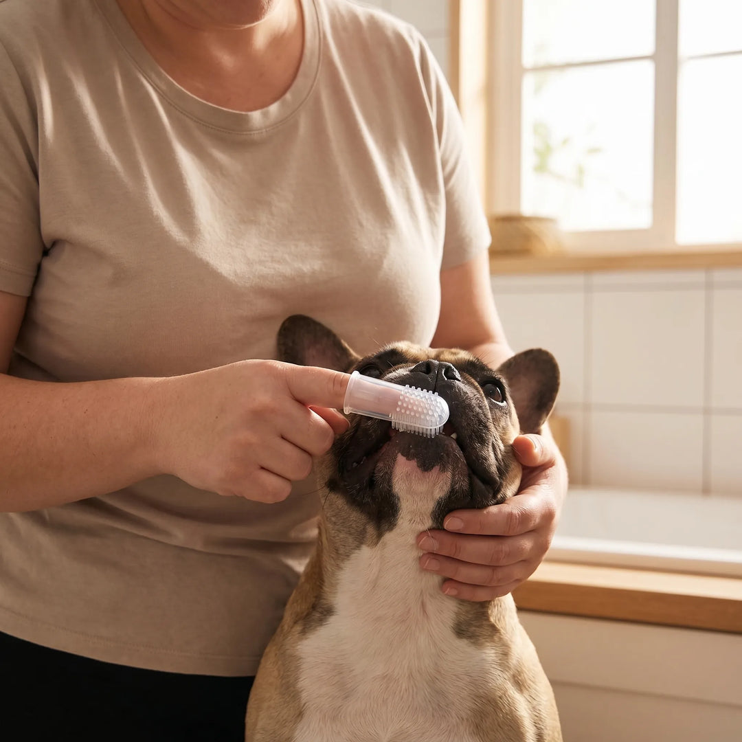 Transparente Fingerzahnbürste Für Haustiere -  Dentyro