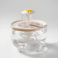 Transparenter Haustier-Trinkbrunnen -  Petaldrop