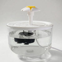 Transparenter Haustier-Trinkbrunnen -  Petaldrop