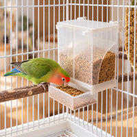 Transparenter Vogelfutterautomat Mit Auffangschale -  Seedro