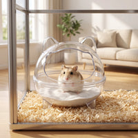 Transparentes Sandbad Für Hamster -  SandSpa