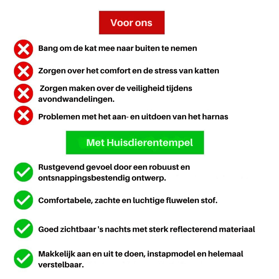 Verstellbares Katzengeschirr -  Strolly