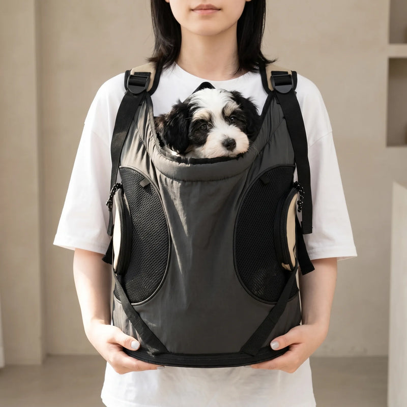 Vorne Getragener Haustierrucksack -  Purrpack