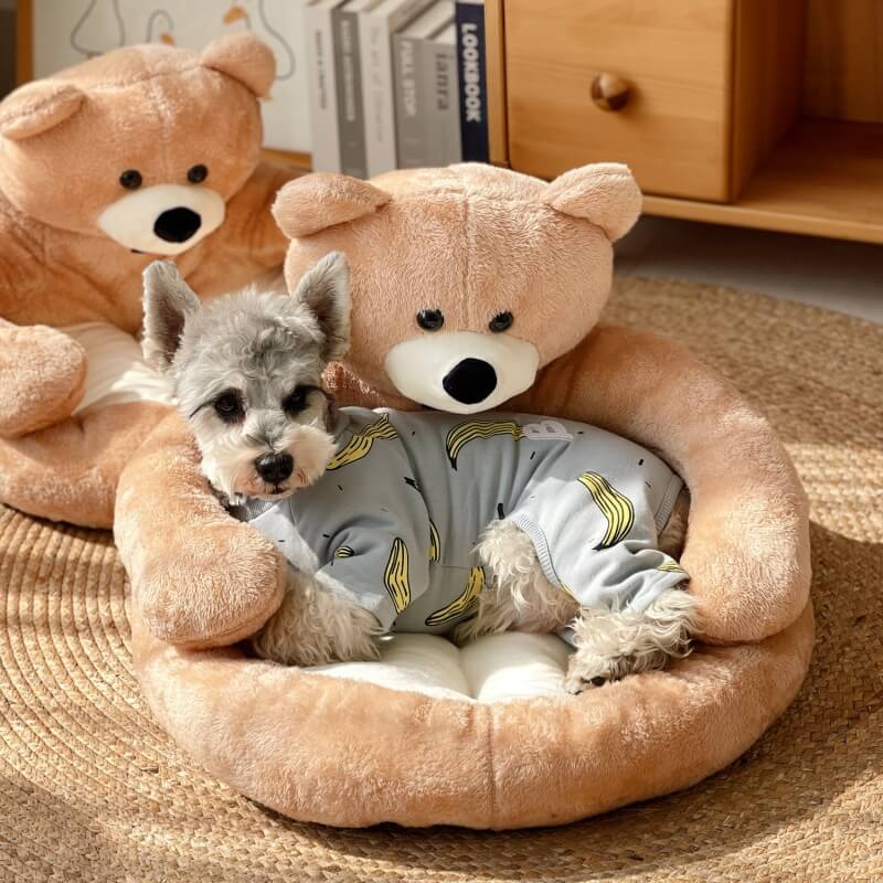 Weiches Haustierbett Im Bärendesign -  Napbear