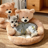 Weiches Haustierbett Im Bärendesign -  Napbear