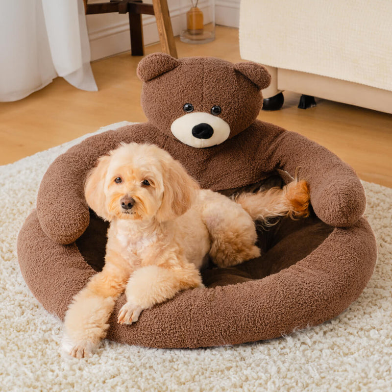 Weiches Haustierbett Im Bärendesign -  Napbear
