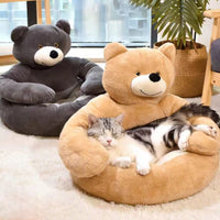 Weiches Haustierbett Im Bärendesign -  Napbear