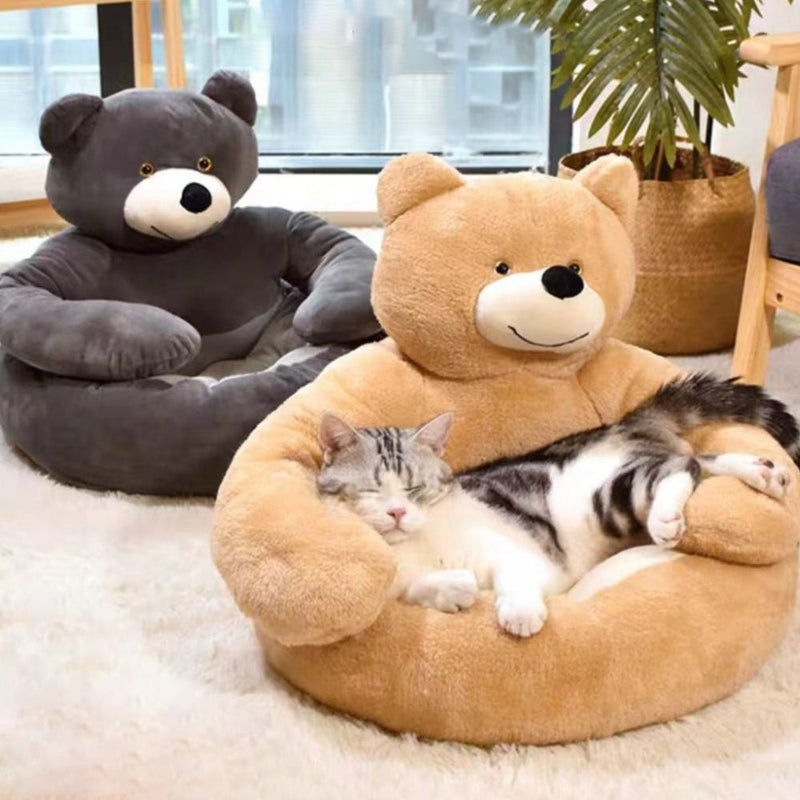 Weiches Haustierbett Im Bärendesign -  Napbear