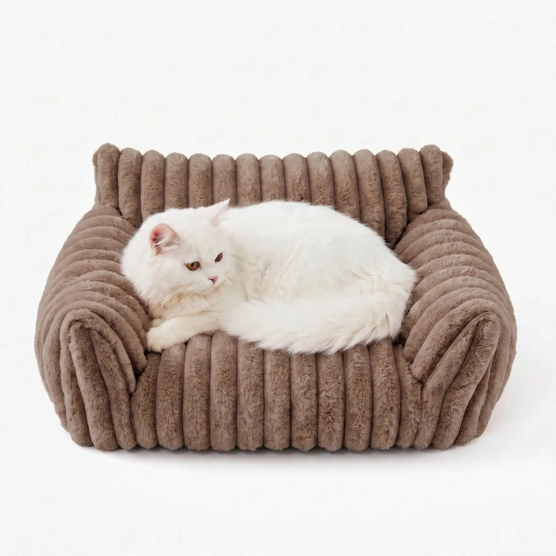 Weiches Tiersofa Mit Streifenstruktur -  Cozypaw