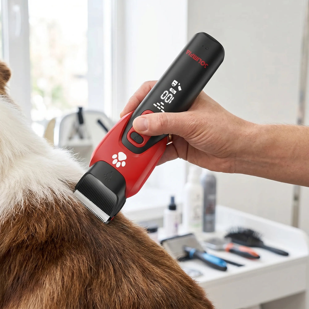 Wiederaufladbarer Profi-Tierhaarschneider Mit Display -  PawTrim