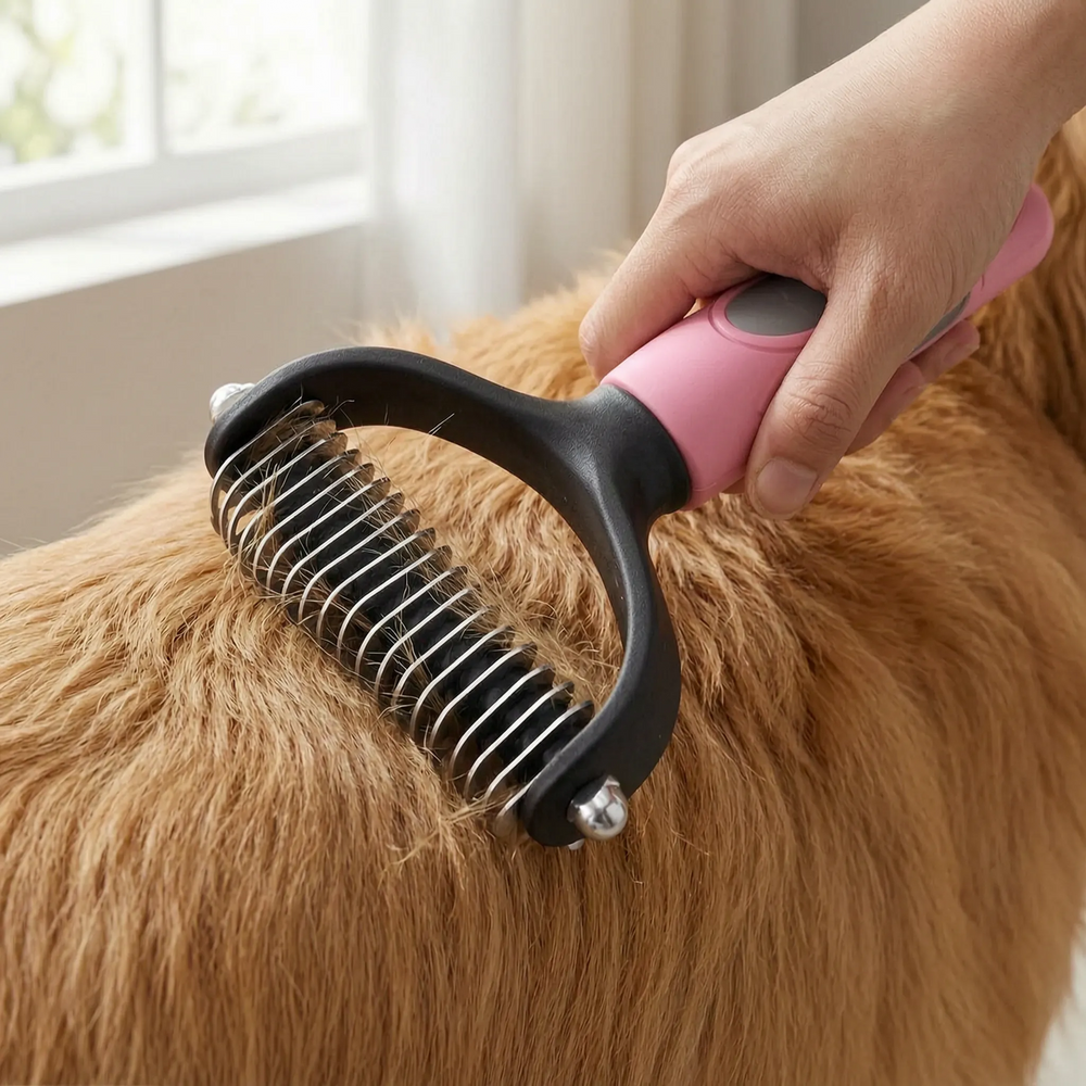 Zweiseitiger Pflegekamm Für Hunde Und Katzen -  Groovepet