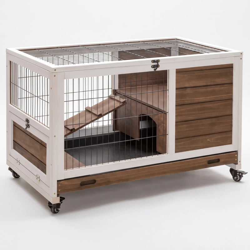 Zweistöckiger Kaninchenstall -  BunnyHaven