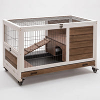 Zweistöckiger Kaninchenstall -  BunnyHaven