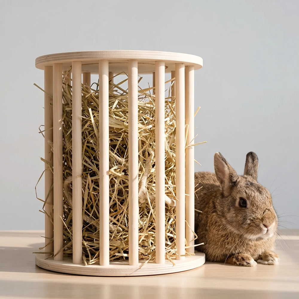 Zylindrische Heuraufe Für Kaninchen -  Haylo